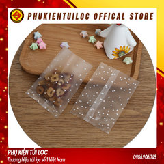 Set 100 túi đựng trà hoa, bánh ( chấm bi) nhiều kích thước