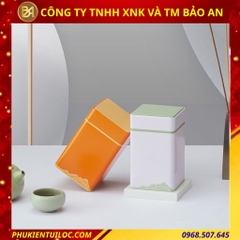 Mẫu hộp đựng trà hoạ tiết Núi Non đa dạng 3 màu sắc