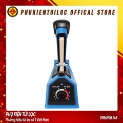 Máy hàn nhiệt miệng túi nilon túi zip dập tay PFS 200 để bảo quản thực phẩm, bọc sản phẩm bán hàng, cắt màng co