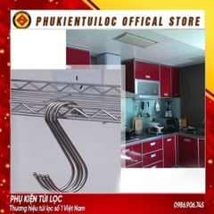 Móc Chữ S (Loại Cao Cấp Có Đầu Tròn) Treo Đồ Siêu Chắc - Treo Hàng Hóa - Inox Loại 1 (Chọn Size)- Phukientuiloc.com