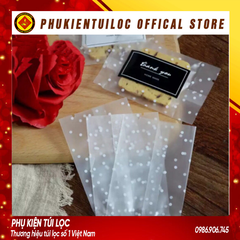 Set 100 túi đựng trà hoa, bánh ( chấm bi) nhiều kích thước