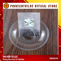 Combo 100 Túi lọc trà, thảo dược sợi ngô tam giác dây nhúng, hàn nhiệt- nhiều kích thước