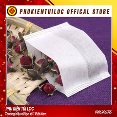 Combo 100 Túi lọc trà, cà phê 7x10 bằng SỢI NGÔ NHẬP KHẨU Gấp Miệng