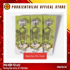 Kẹp Lọc Trà Inox - Thép không gỉ - Dụng Cụ Lọc Inox, Có Tay Cầm-LINOX4- Phukientuiloc