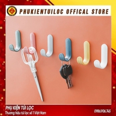 Móc Dán Tường Treo Đồ Hình Chữ J - Móc Dính Gắn Tường Tiện Lợi Tiết Kiệm Không Gian- Phukientuiloc.com
