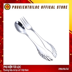 Thìa, dĩa cánh phượng inox 304 pha trà dụng cụ pha cà phê muỗng cafe inox 304 mạ vàng thiết kế hiện đại sáng trọng