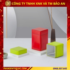 Mẫu hộp đựng trà hoạ tiết Núi Non đa dạng 3 màu sắc