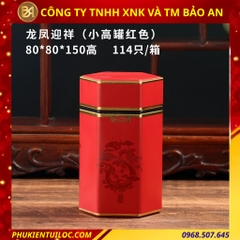 Lon đựng trà lục giác nhiều hoạ tiết - nâng tầm hương vị, trọn vẹn nghệ thuật