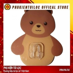 Cốc Gấu DÁN TƯỜNG - Hũ Đựng Bàn Chải Và Kem Đánh Răng Hình Gấu Dễ Thương- Phukientuiloc.com