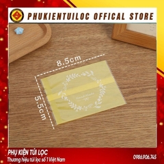 Set 100 Túi đựng bánh cookie/ bánh quy/ trà hoa( túi vòng hoa 4 màu )nhiều kích thước- Phukientuiloc.com