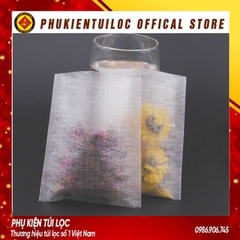 Combo 100 túi lọc trà sợi ngô không dây hàn nhiệt- nhiều kích thước