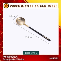 Thìa inox 304 mặt cười sáng tạo thìa cà phê khuấy thìa vàng thìa tròn kem thìa thìa súp nhỏ của trẻ em - Phukientuiloc