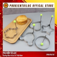 Khuôn Rán Trứng Ốp La, Bánh - Khay Chiên Tạo Nhiều Hình Cute Có Núm Cầm- Phukientuiloc.com