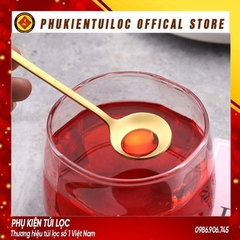 Thìa cafe, muỗng cafe, thìa dài uống trà inox 410, 304 cao cấp, hai màu vàng bạc sang trọng, tinh tế... -Phukientuiloc