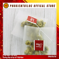 Combo 100 Túi lọc trà, thảo dược lưới tam giác gấp miện dây nhúng- nhiều kích thước