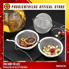 Bóng Lọc Lưới Inox 304- Lọc Trà Inox, Có Dây Treo, Cứng, Bền, Không Gỉ- Phukientuiloc
