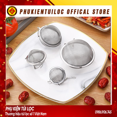 Bóng Lọc Lưới Inox 304- Lọc Trà Inox, Có Dây Treo, Cứng, Bền, Không Gỉ- Phukientuiloc