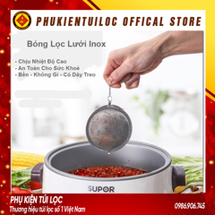 Bóng Lọc Lưới Inox 304- Lọc Trà Inox, Có Dây Treo, Cứng, Bền, Không Gỉ- Phukientuiloc