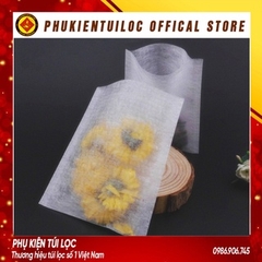 Combo 100 túi lọc trà sợi ngô không dây hàn nhiệt- nhiều kích thước