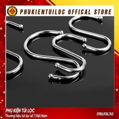 Móc Chữ S (Loại Cao Cấp Có Đầu Tròn) Treo Đồ Siêu Chắc - Treo Hàng Hóa - Inox Loại 1 (Chọn Size)- Phukientuiloc.com