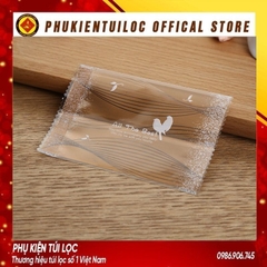 Set 100 Túi đựng bánh cookie/ bánh quy/ trà hoa( ALL THE BEST ) 5.5 x 8.5cm- Phukientuiloc.com