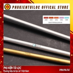 Thìa cán dài inox 304 pha trà dụng cụ pha cà phê muỗng cafe mạ vàng thiết kế hiện đại sáng trọng độ dài 13-26cm