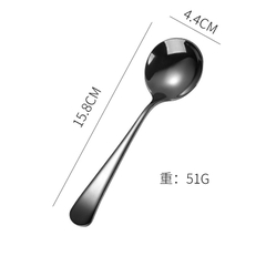 Thìa Inox 304 cao cấp độ dày 3.5mm mạ vàng cán dài nhiều màu sắc( kèm túi)