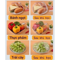Màng bọc thực phẩm có túi gấu set 100 chiếc- Phukientuiloc.com