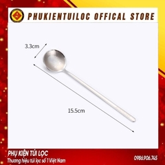 Thìa inox 304 mặt cười sáng tạo thìa cà phê khuấy thìa vàng thìa tròn kem thìa thìa súp nhỏ của trẻ em - Phukientuiloc