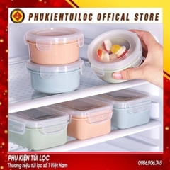 Hộp Nhựa Khóa Chân Không Đựng Đồ Thức Ăn Để Tủ Lạnh - CHỮ NHẬT / TRÒN - Bảo Quản Thực Phẩm Hộp Kín- Phukientuiloc.com