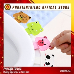 Miếng Dán Nâng Nhấc Mở Lật Nắp Bồn Cầu HỌA TIẾT HOẠT HÌNH - Dụng Cụ Tay Cầm Vệ Sinh Sạch Sẽ- Phukientuiloc.com