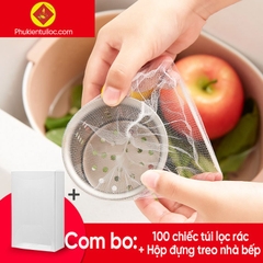 100 Túi Lọc Rác Bồn Rửa Chén Bát - Siêu Rẻ - HÀNG LOẠI 1 -Phukientuiloc