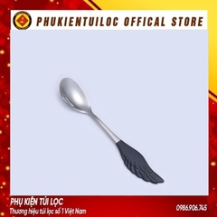 Thìa, dĩa cánh phượng inox 304 pha trà dụng cụ pha cà phê muỗng cafe inox 304 mạ vàng thiết kế hiện đại sáng trọng