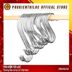 Móc Chữ S (Loại Cao Cấp Có Đầu Tròn) Treo Đồ Siêu Chắc - Treo Hàng Hóa - Inox Loại 1 (Chọn Size)- Phukientuiloc.com