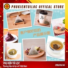 Combo 100 túi lọc trà sợi ngô không dây hàn nhiệt- nhiều kích thước