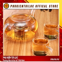 Lọc trà inox 304 cao cấp sang trọng 4.9cm ( 2085) hình trụ, có dây treo, không gỉ