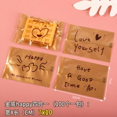 Set 100 Túi bao bì nilon hàn miệng đựng trà hoa,bánh kẹo  đa dạng họa tiết-Phukientuiloc