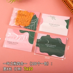 Set 100 Túi bao bì nilon hàn miệng đựng trà hoa,bánh kẹo  đa dạng họa tiết-Phukientuiloc