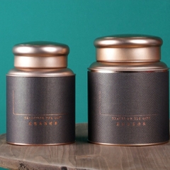 Hũ tròn đựng trà đen CAO CẤP nắp tròn nhiều màu sắc- PHUKIENTUILOC