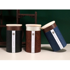 Hộp đựng trà giấy nắp tre đựng 250g trà xanh thân thiện môi trường- Phukientuiloc