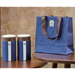 Hộp đựng trà giấy nắp tre đựng 250g trà xanh thân thiện môi trường- Phukientuiloc