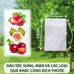 ( Sỉ) Combo 100 Túi lọc trà, cà phê vải không dệt có dây rút - Túi lọc nhiều kích thước