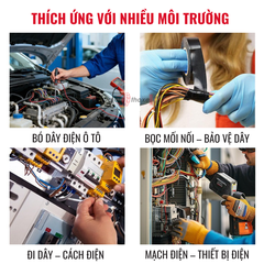 Băng dính PVC đen – Cuộn 10 Cái