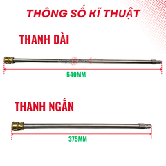 Thanh nối dài Inox 1/4 Inch