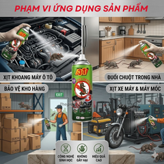 Chai xịt đuổi chuột 3T