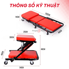 Ghế nằm sửa xe gấp gọn 2 trong 1