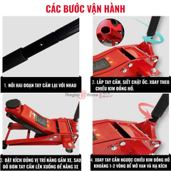 Kích thủy lực gầm thấp PLRUS (3T & 4T)