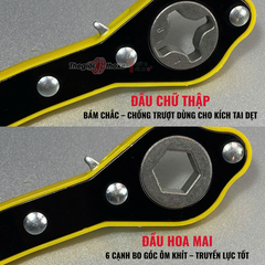 Cờ lê Kích Trợ Lực chữ thập/ hoa mai