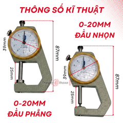 Máy đo độ dày 0-10MM/20MM