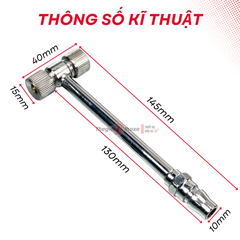 Đầu bơm lốp Chữ T 2 Đầu